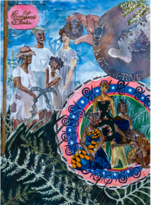 First Place Winner artwork by Safia Stoute. Title: "I do not serve"